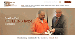 Desktop Screenshot of bereanprisonministries.org